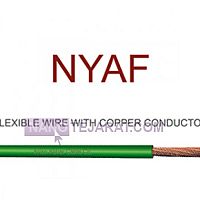 flexible wire with copper conductor